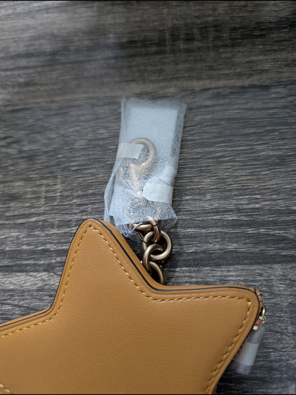 Coach Star Keychain Card Holder in Tan - Picture 2 of 10